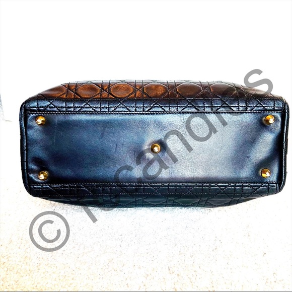 Vintage Large Dior Lady Dior in Lambskin - Picture 3 of 16